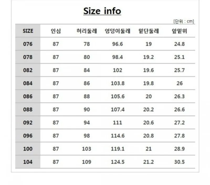 남자 바지 사이즈표 쉽게 정리한 가이드로 치수측정_3