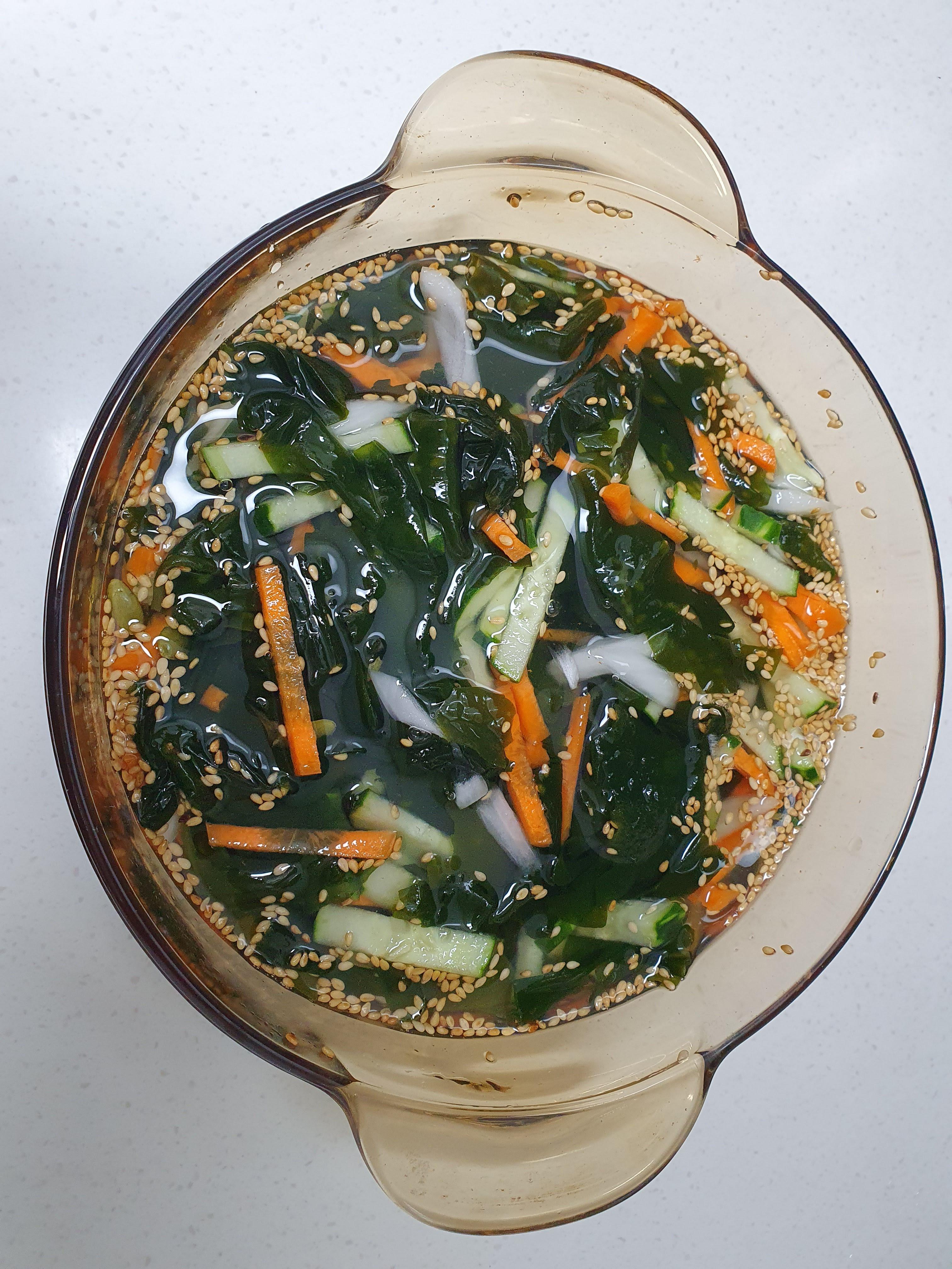 열대야에 오이냉국