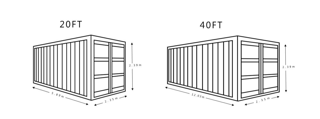 20FT/40FT 컨테이너 사진