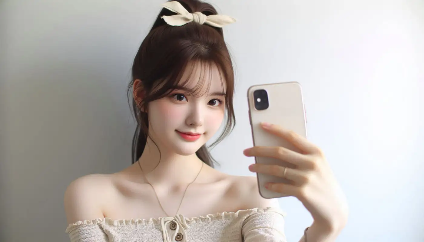 유튜브-쇼츠-저장-하는-법을-알아보는-여성의-모습