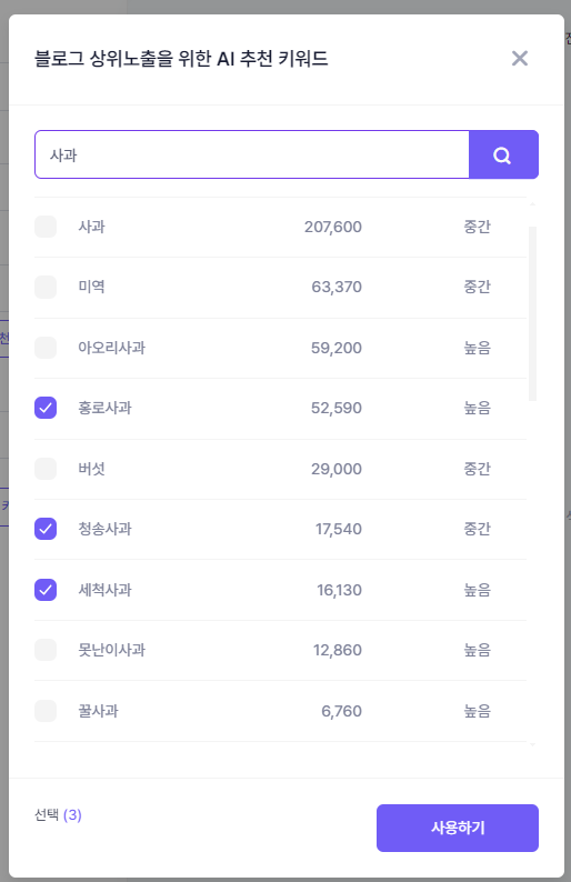 필자가 선택한 키워드들