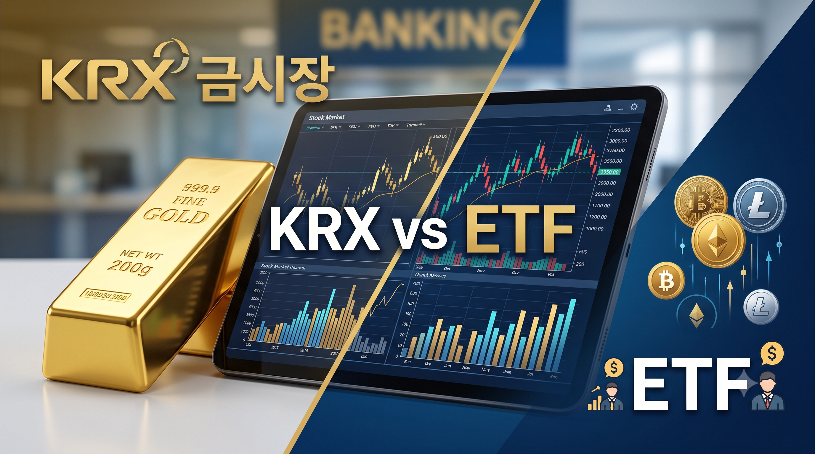KRX 금시장 vs 금 ETF 세금 절세 비교: 매매차익 비과세 혜택과 거래 수수료 총정리