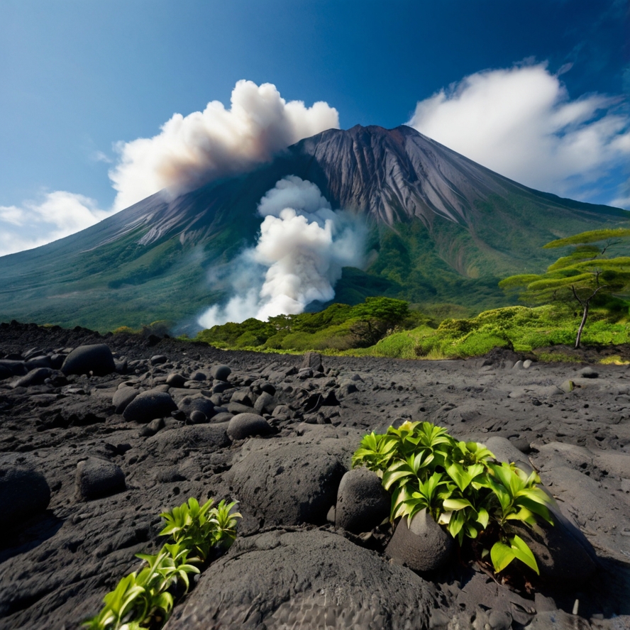 가고시가 주요 관광지 사쿠라지마 활화산 이미지