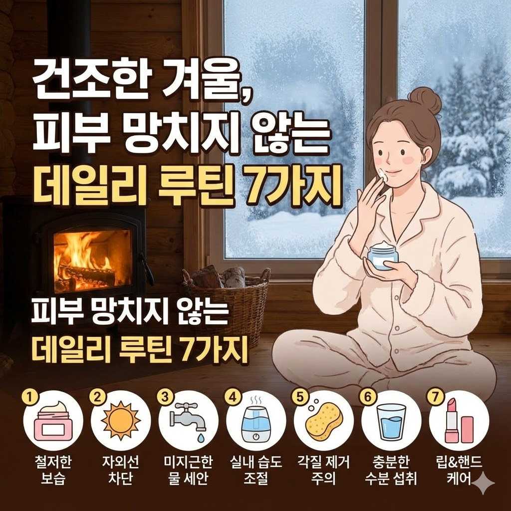 건조한 겨울, 피부 망치지 않는 데일리 루틴