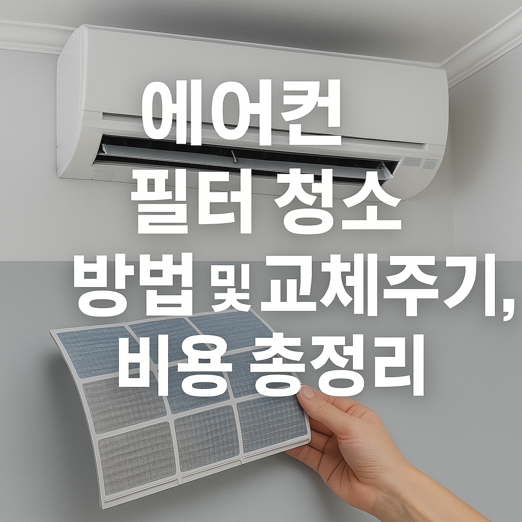 에어컨 필터 청소 방법 및 교체주기, 비용 총정리