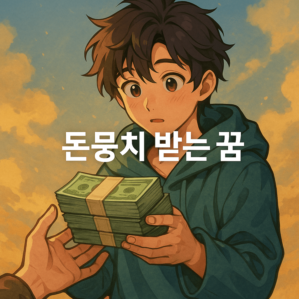 돈뭉치 받는 꿈 해몽