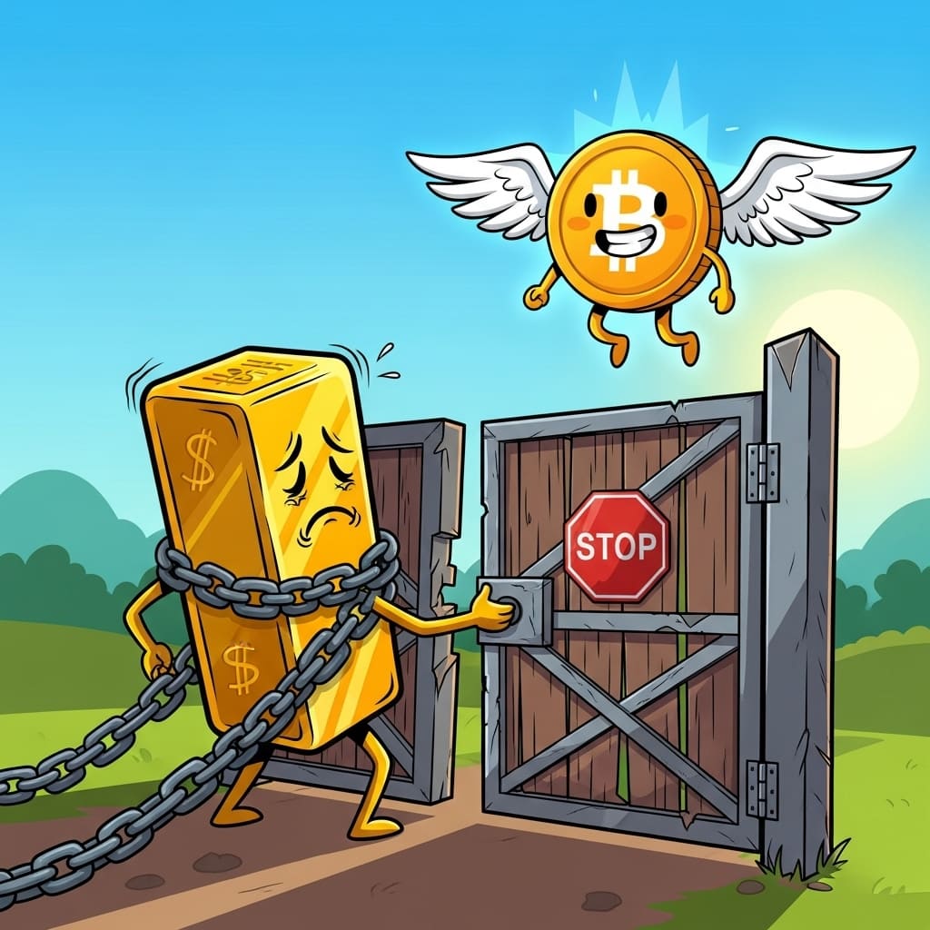 운반이 무거운 금 보다 훨씬 가벼운 비트코인, 무게 0g