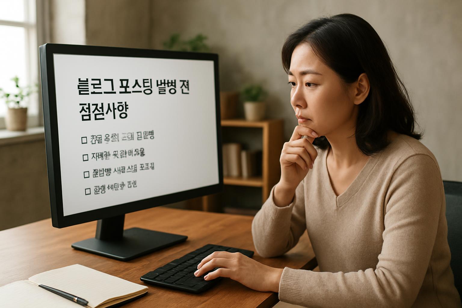블로그 포스팅 발행 전 점검사항: 최종 체크리스트와 점검 흐름