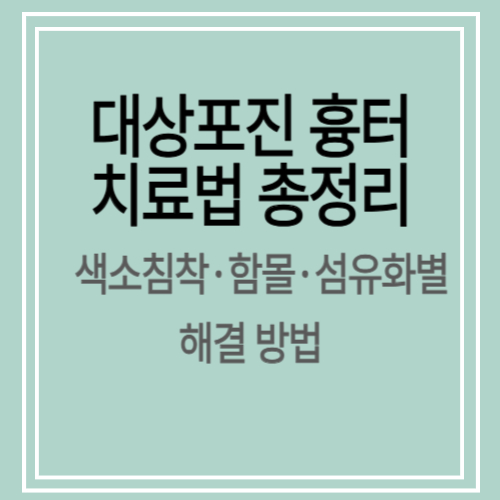 대상포진 흉터 치료법 총정리|색소침착·함몰·섬유화별 해결 방법