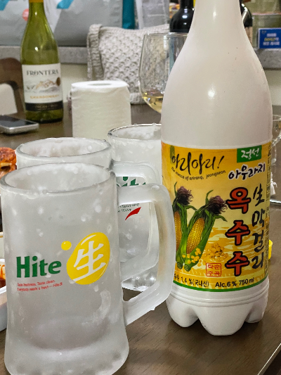 아우라지 옥수수 생 막걸리