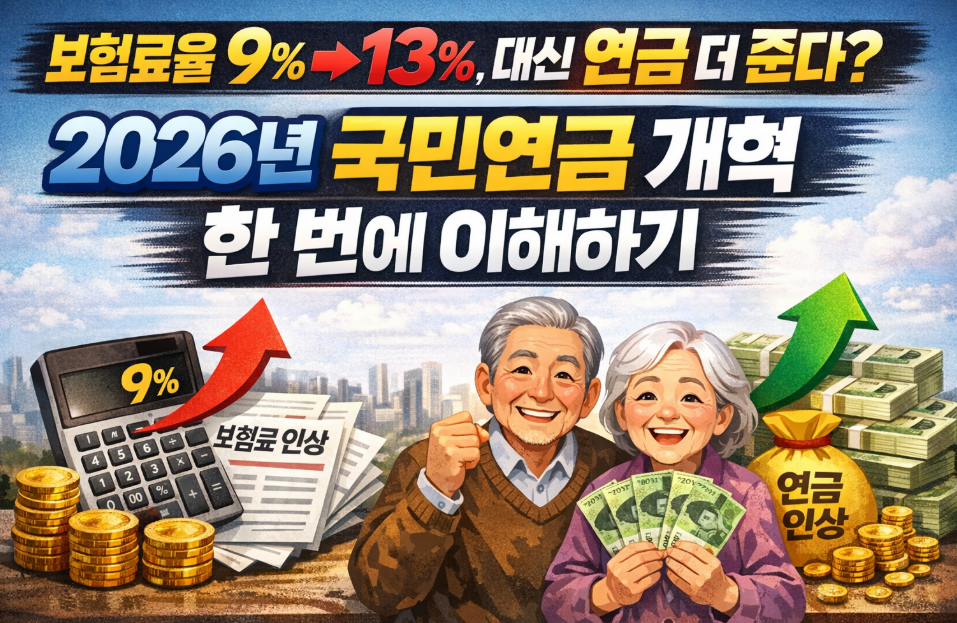 2026년 국민연금 개혁 한 번에 이해하기
