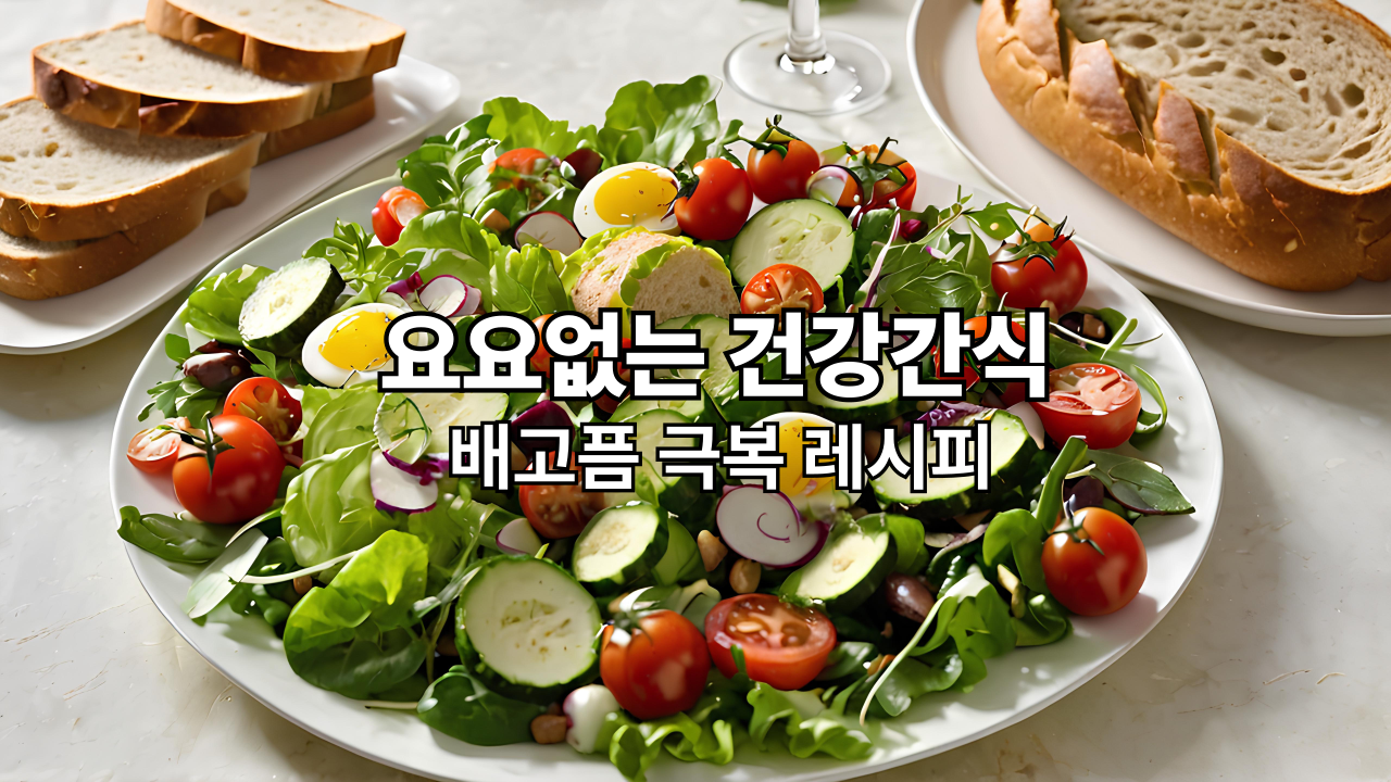 다이어트 중 식욕 폭발? 요요 없는 건강 간식 &amp; 배고픔 극복 레시피