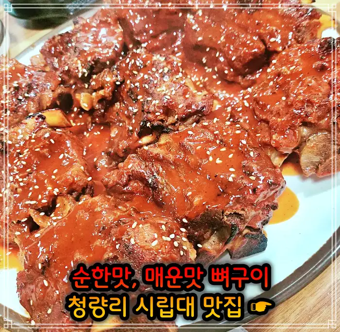 시립대 청량리 맛집 매운맛 뼈구이