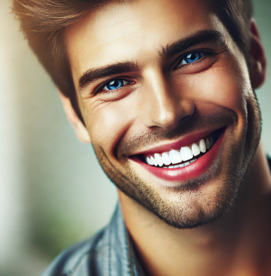 치아 미백을한 남성 사진