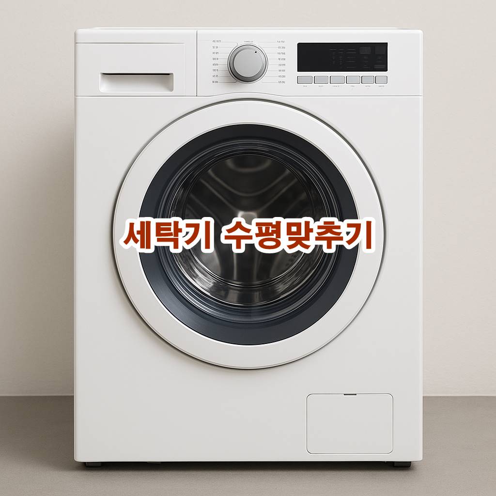 세탁기 흔들리고 소리 날 때 수평 맞추기 완벽 해결 방법