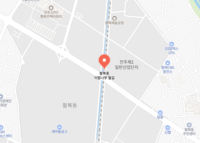 전주 이팝나무 철길 위치