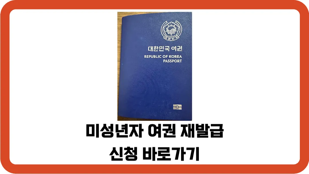 미성년자-여권-재발급-신청-바로가기