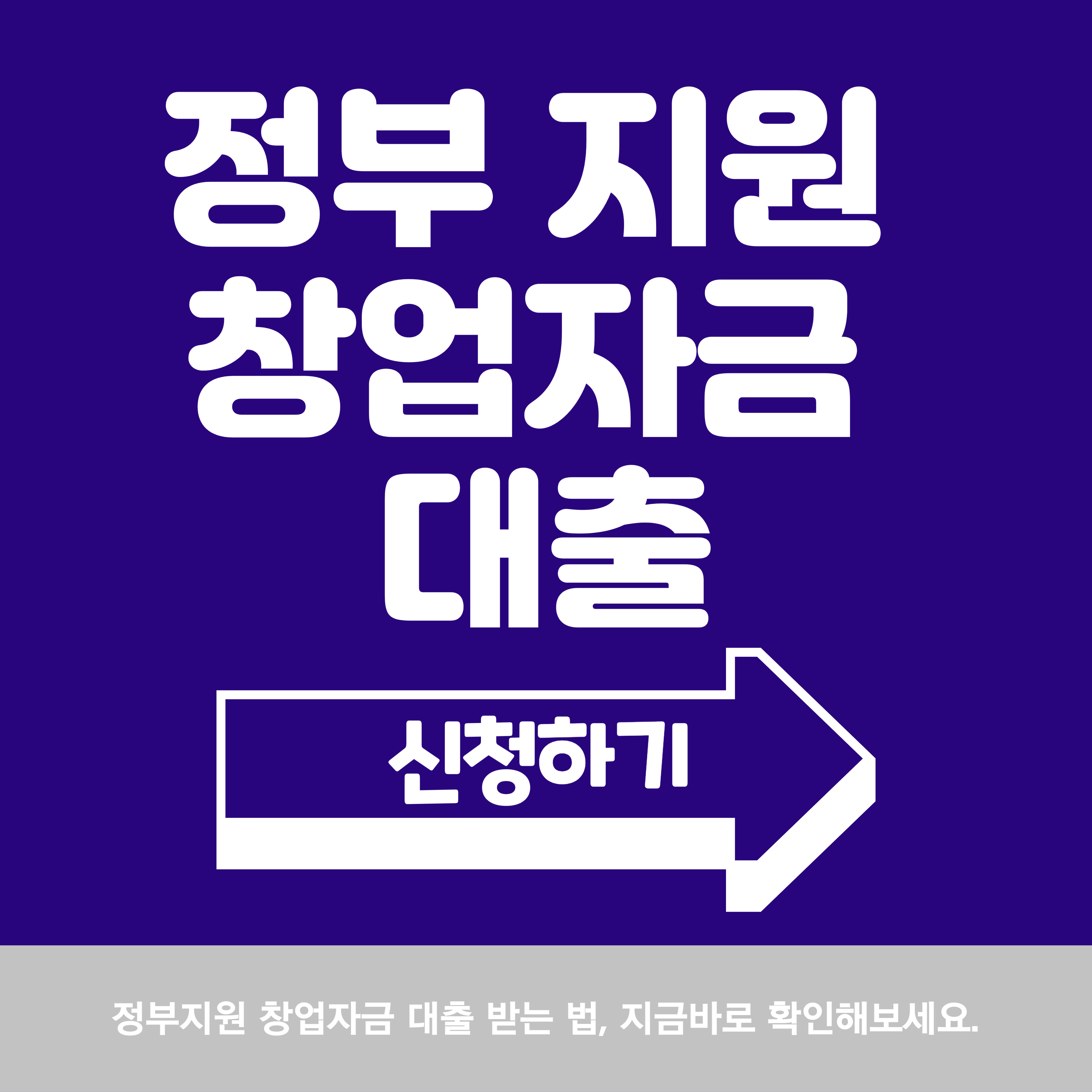 정부 지원 창업자금 대출