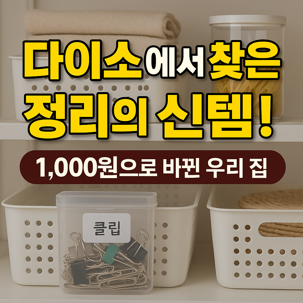 정리 고수들이 선택한 필수템