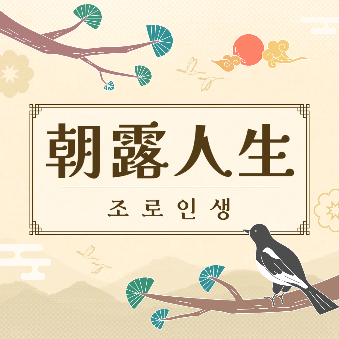 조로인생(朝露人生) 뜻, 유래, 예문, 반대말, 유의어