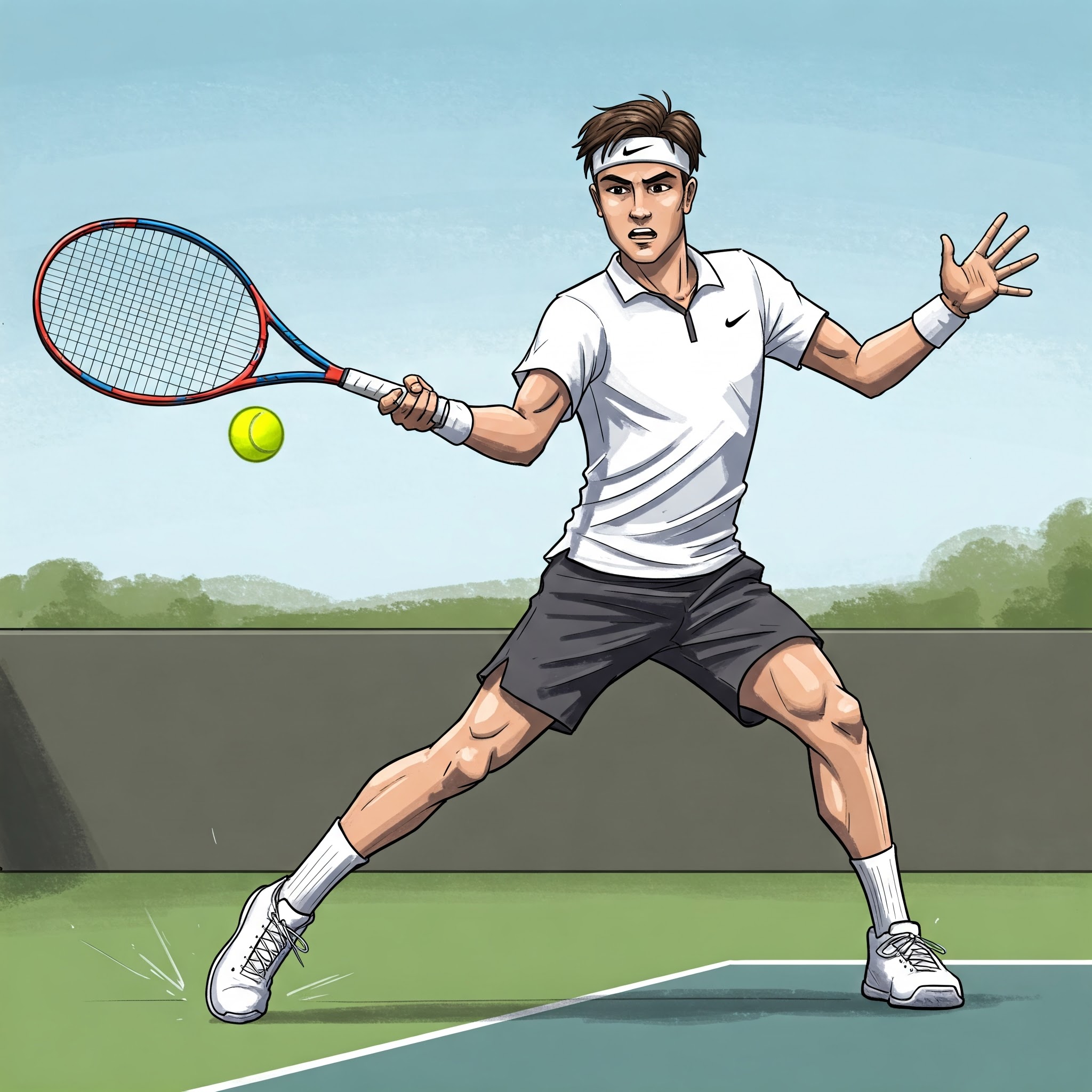 테니스 치는 사람의 사진