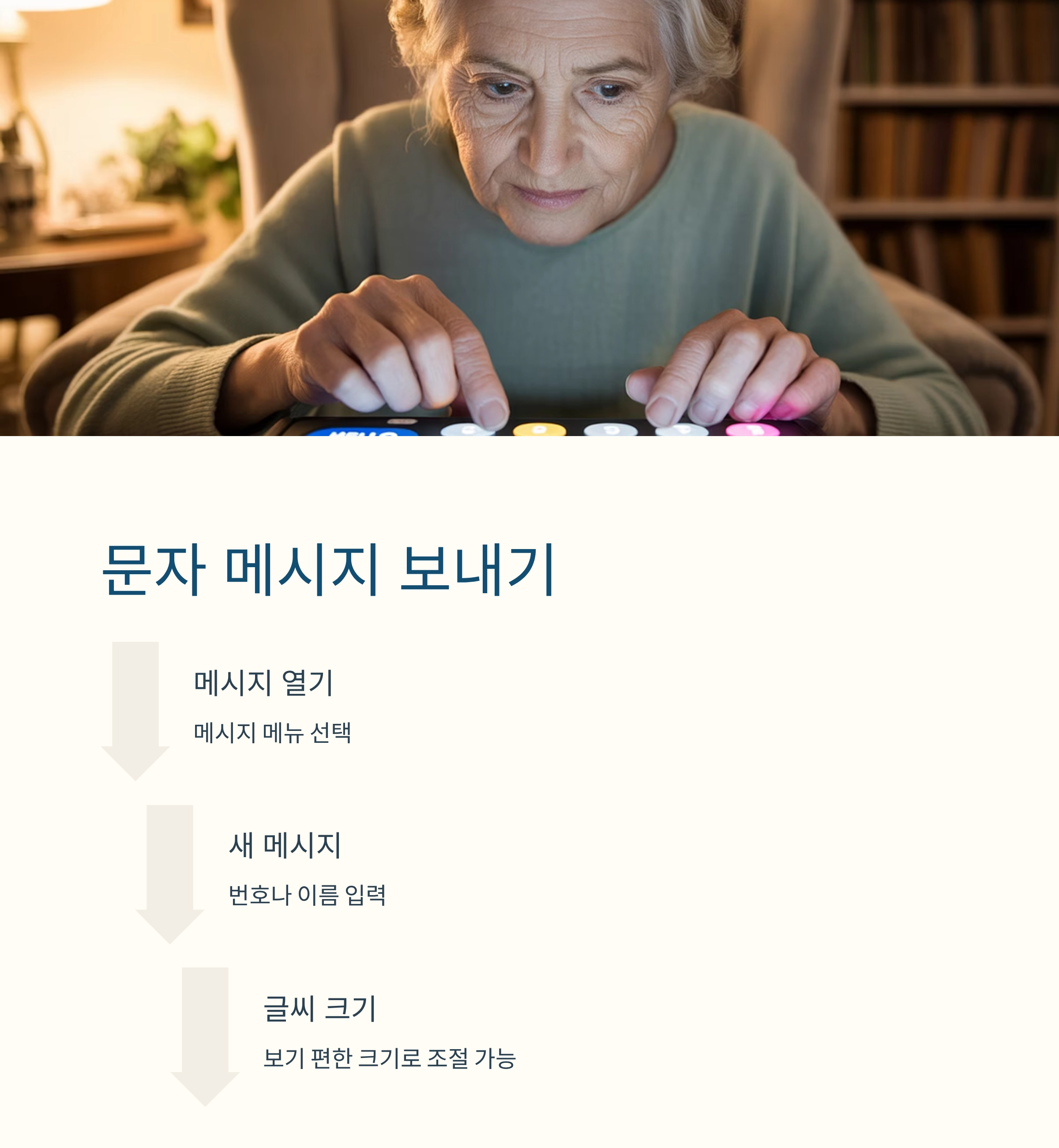 시니어를 위한 실버폰 사용법, 처음부터 차근차근