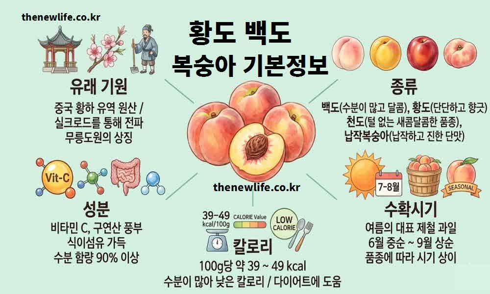 복숭아 효능 기본정보