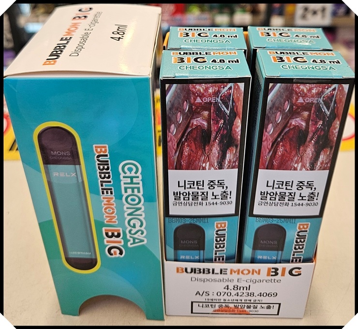 편의점 액상형 일회용 전자담배 시장 점유율 1위, 버블몬(Bubble Mon) 전 제품 심층 분석 및 알바생 판매 가이드팁