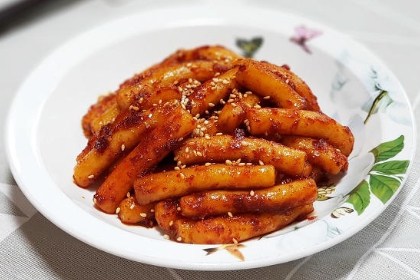한국의 떡 종류 기름떡볶이