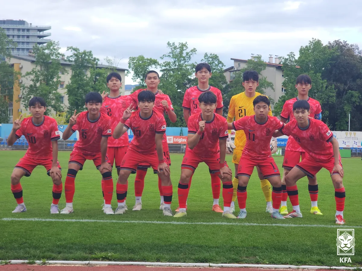 2025 토르네오 U-15 친선대회 결과 – 한국 대표팀 조별리그 1승 1무 기록!