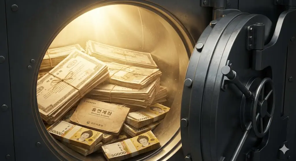 2026년 휴면계좌 통합 조회 후 찾은 현금 뭉치와 오래된 주식 증서, 미수령 배당금 및 숨은 예금 찾기 성공 이미지
