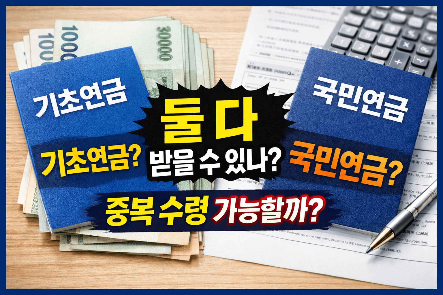 기초연금과 국민연금, 둘 다 받을 수 있을까-썸네일