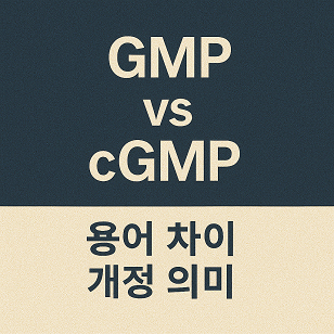 GMP vs cGMP 관련 사진