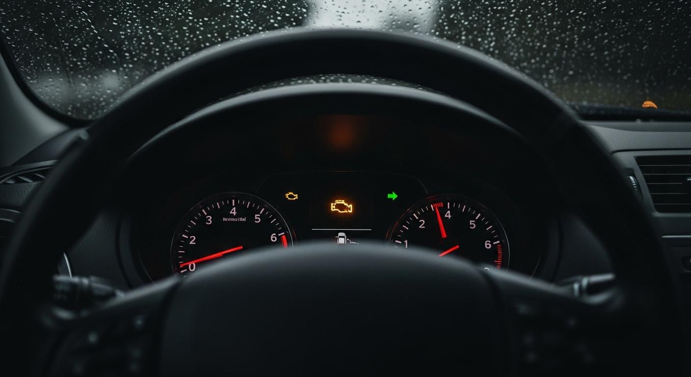 자동차 경고등 들어오는꿈
