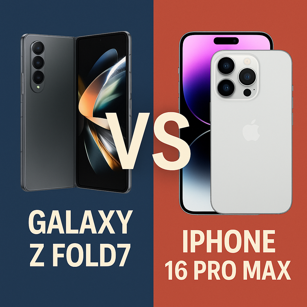 갤럭시 Z 폴드7 VS 아이폰 16 프로 맥스