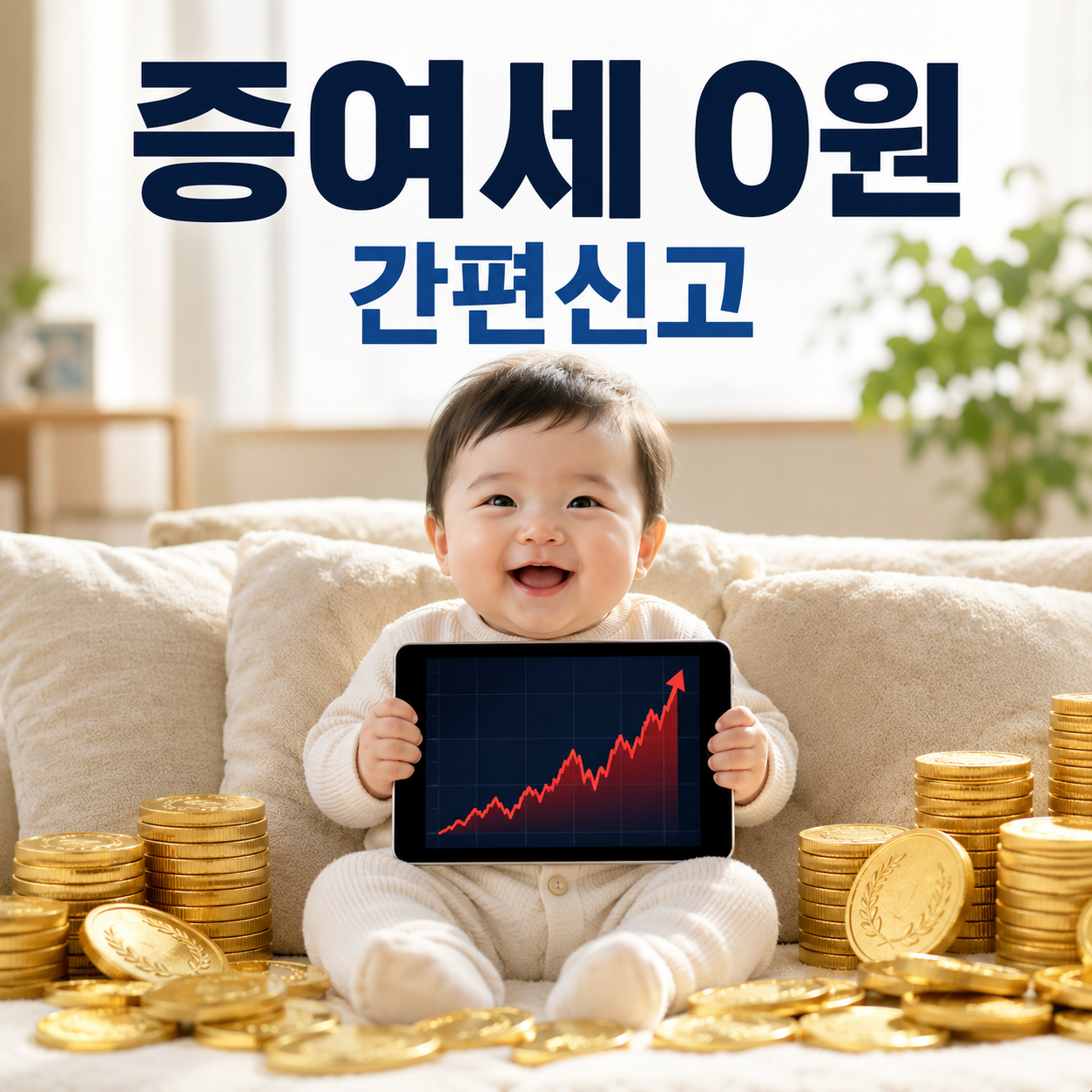 자녀 주식 계좌 2천만원 증여세 홈택스 간편 신고 방법