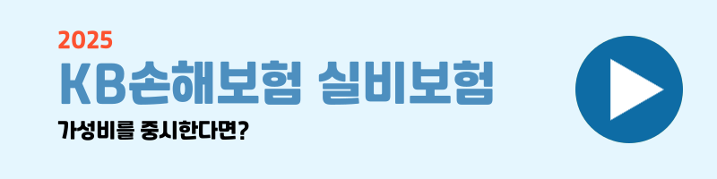 실비보험 비교 설명 이미지