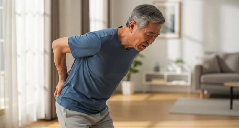 등근육 회복 느린 운동 모습