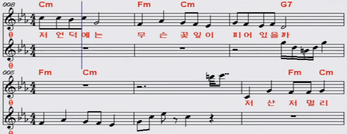 신미래(금사향) 소녀의 꿈 악보