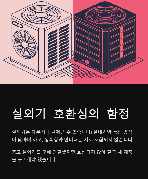 실외기 호환성의 함정