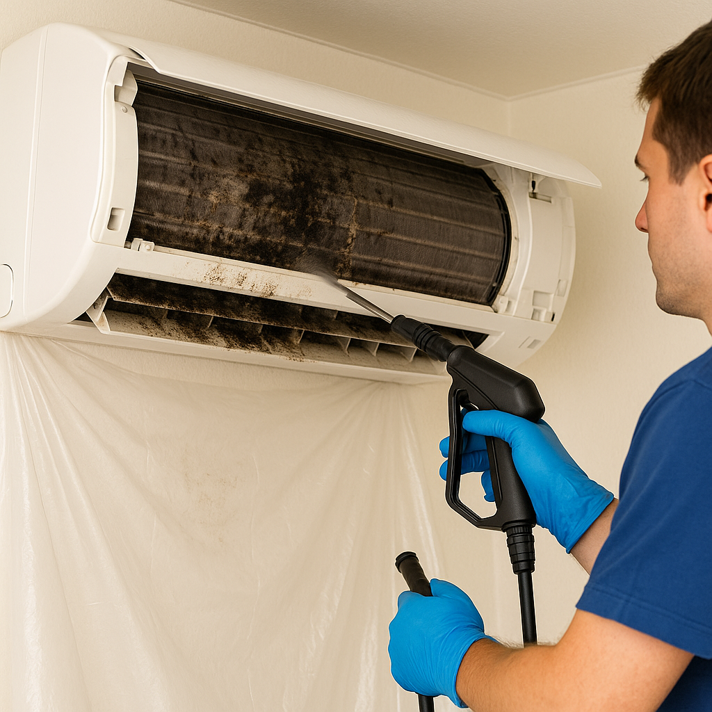 벽걸이 에어컨 청소&amp;#44; 1년에 단 1번으로도 효과 200% 올리는 법