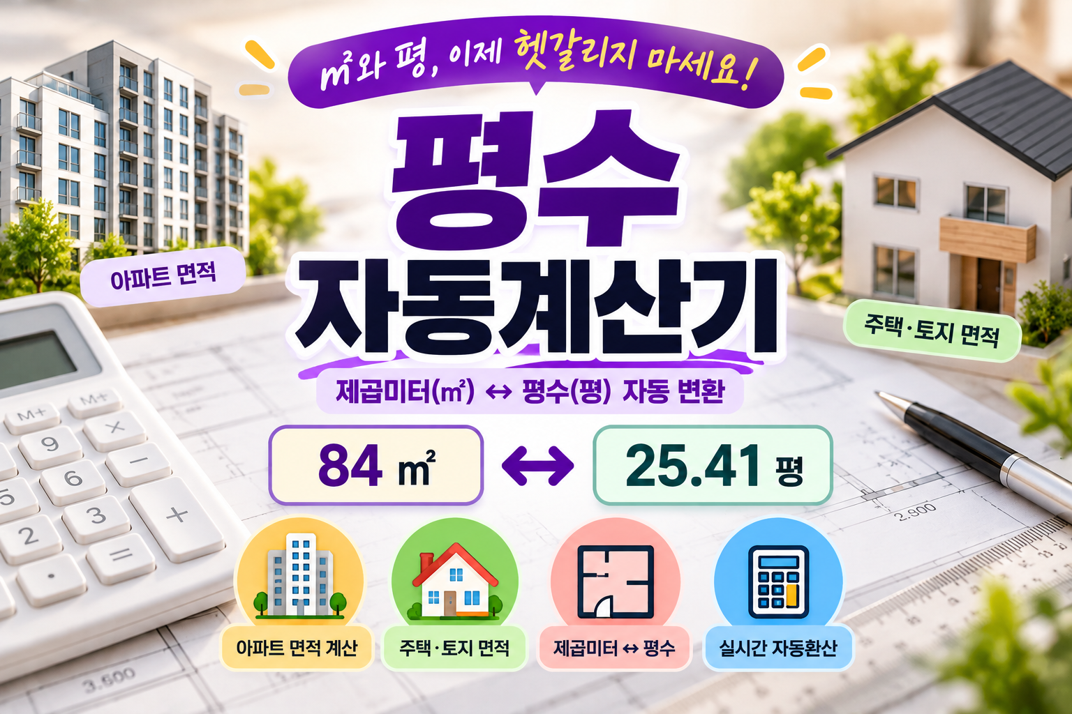 평수 자동계산기