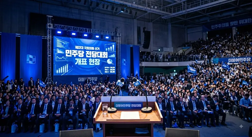 민주당 경선 전당대회 이미지