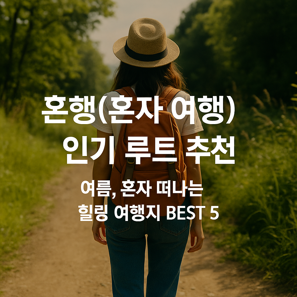 혼행(혼자 여행) 인기 루트 추천