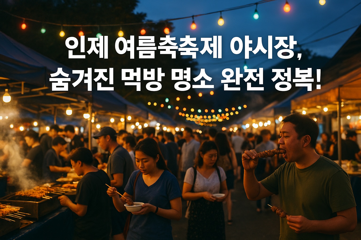 인제 여름축제 야시장, 숨겨진 먹방 명소 완전 정복! 관련 이미지