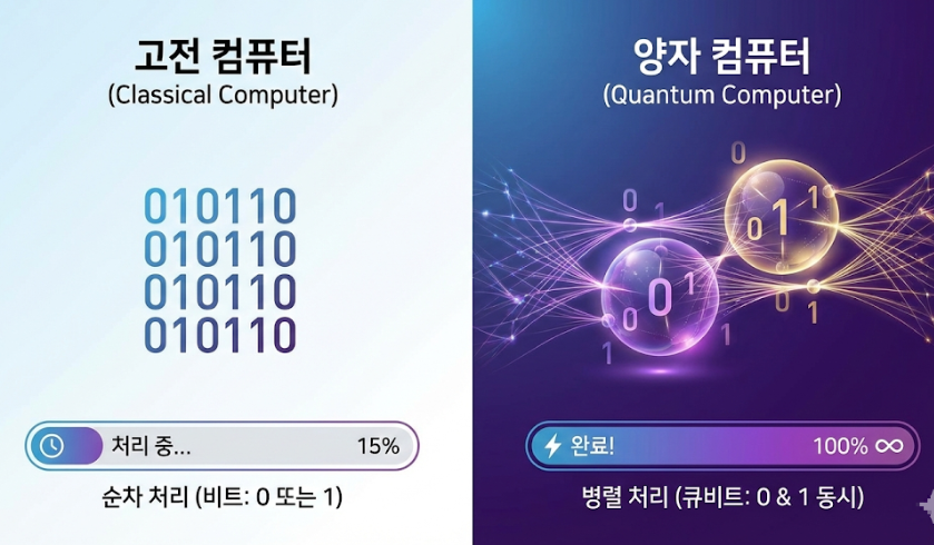 일반과 양자 컴퓨터의 비교