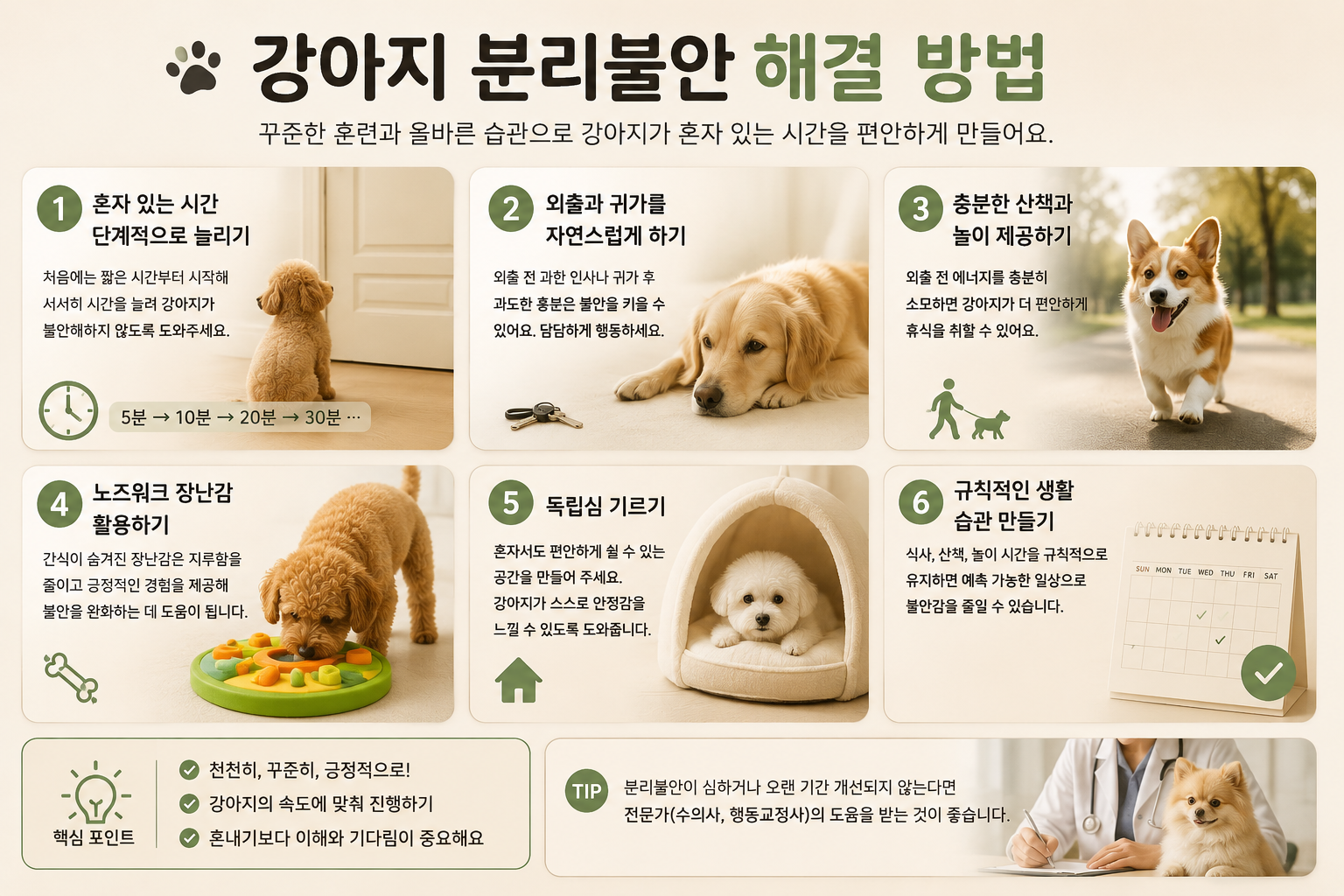 강아지 분리불안 해결 방법