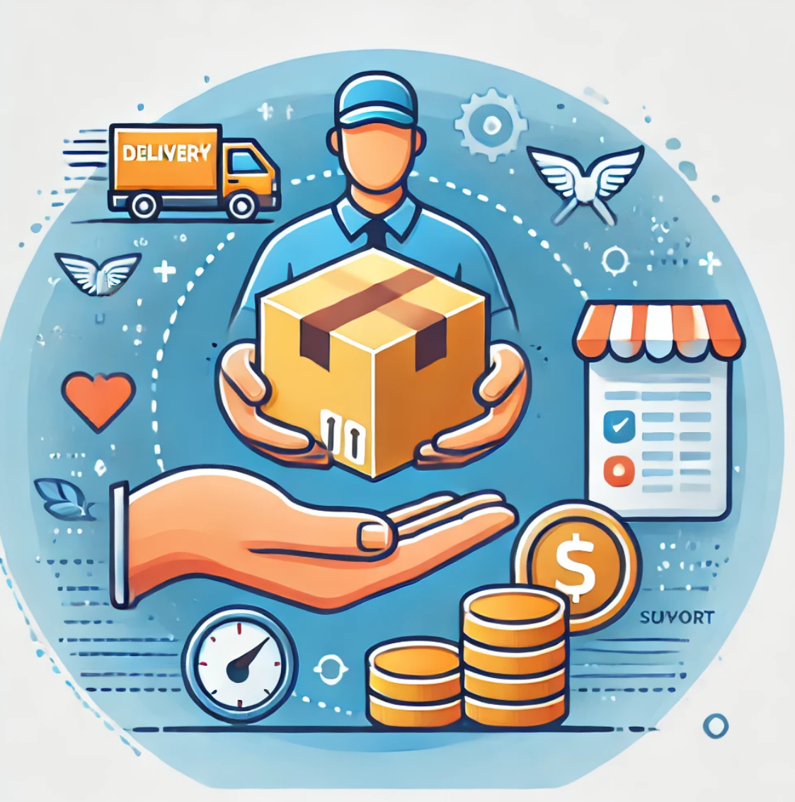 소상공인배달, 택배 지원사업