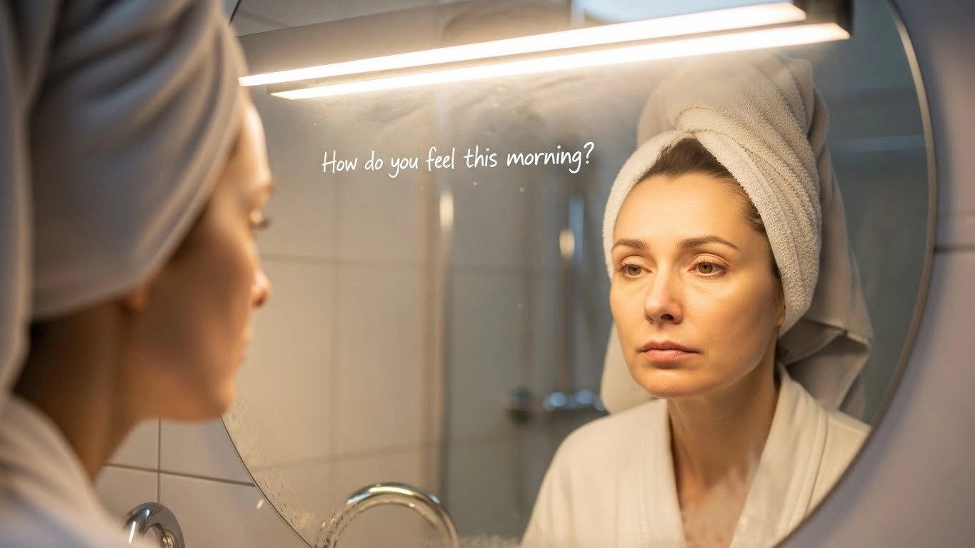 이런 아침 느낌, 몇 개나 해당되나요 밤 식사 여운 체크