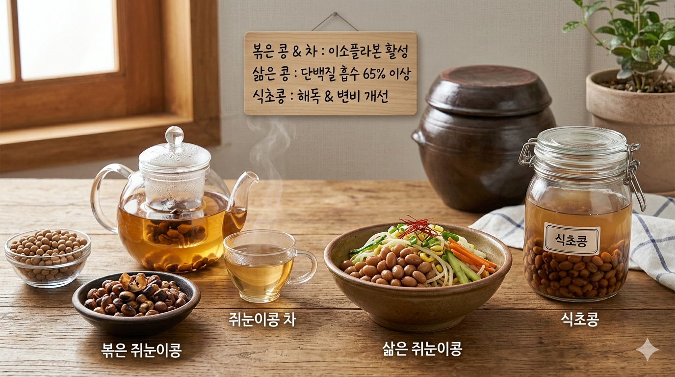 [여성건강] "얼굴이 화끈거릴 때 마시는 차 TOP 3" &ndash; 쥐눈이콩 차와 함께하면 좋은 '천연 에스트로겐' 가이드